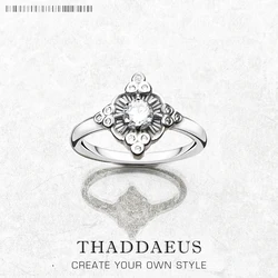 Ring Royalty White,Europe Style Fine Jewerly For Women,2022 Summer Brand New Magical Boho Gift In 925 Sterling Silver