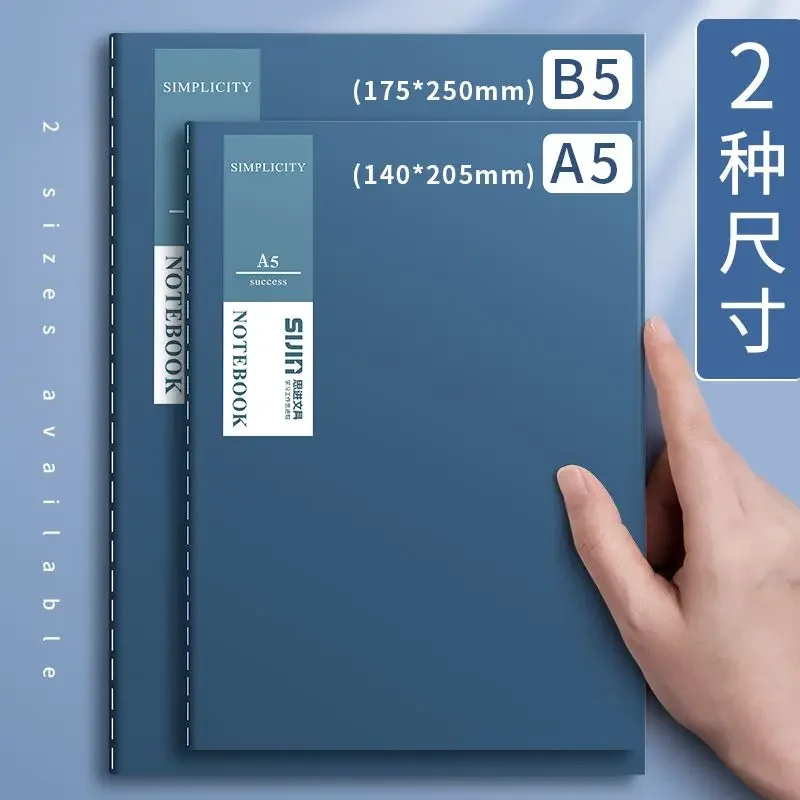 5PC/set A5 B5 Student Car Line Notebook Ins Wind Small Fresh Large Notepad Literary Retro Style Thick Notebook