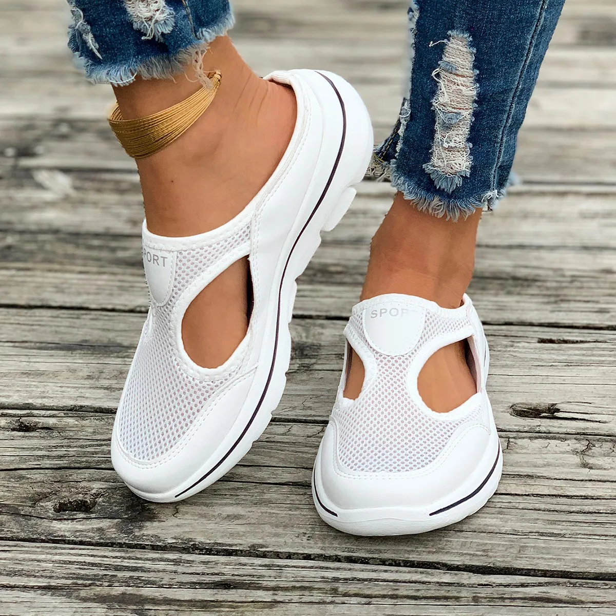 Men's Slippers Summer Soft Comfortable Home Slippers Breathable Anti-slip Men's Sneakers Couple Flats Mules Shoes Dropshipping