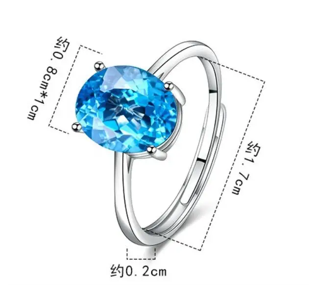 100% 925 Sterling Silver 2CT D Color Oval Moissanite Ring For Women Wedding Engagement Party Bridal Fine Jewelry Wholesale