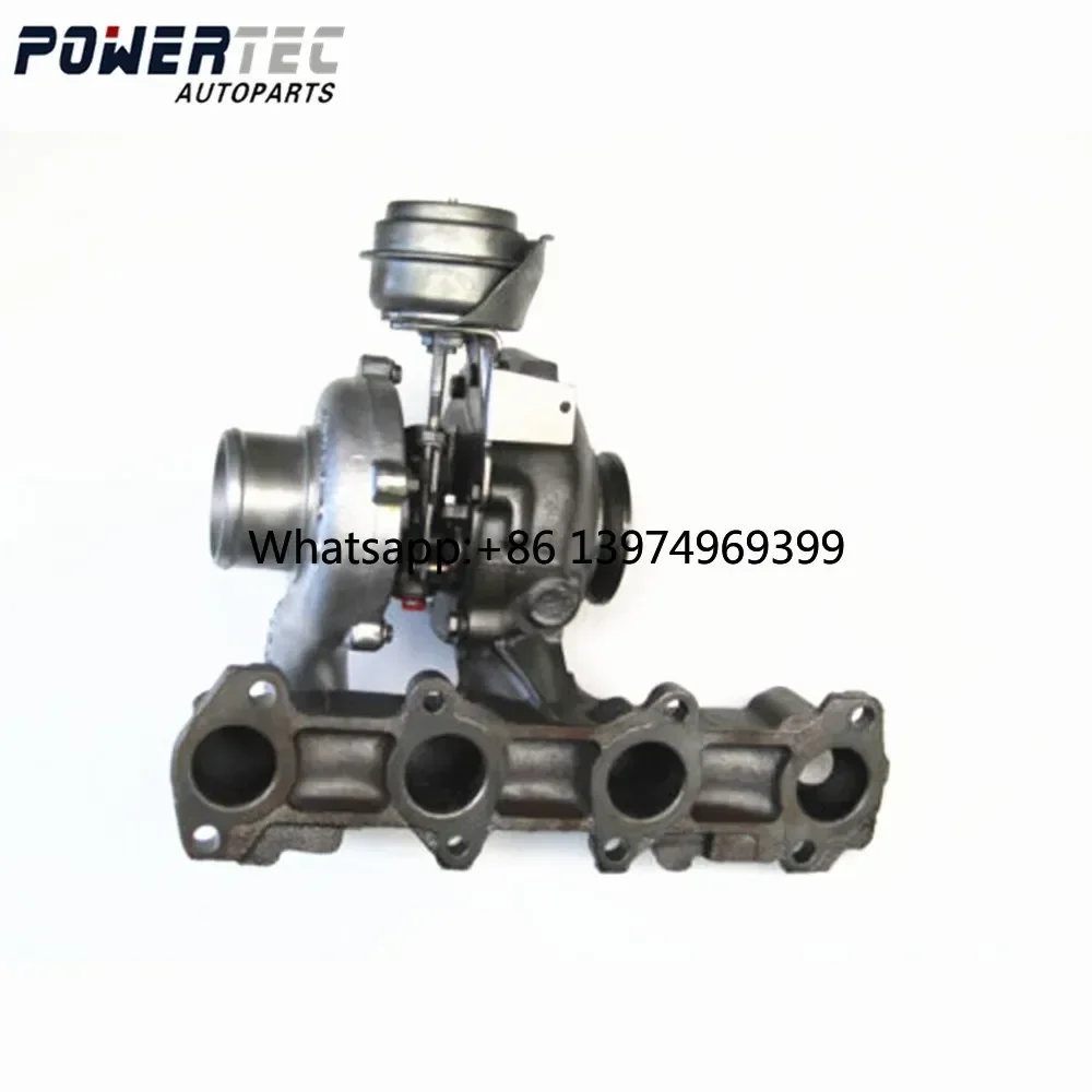 Powertec Balanced Full Turbo Kit GT1749V 767835 755042 Turbo Compressor for Fiat Croma II 1.9 JTD Turbocharger Turbolader