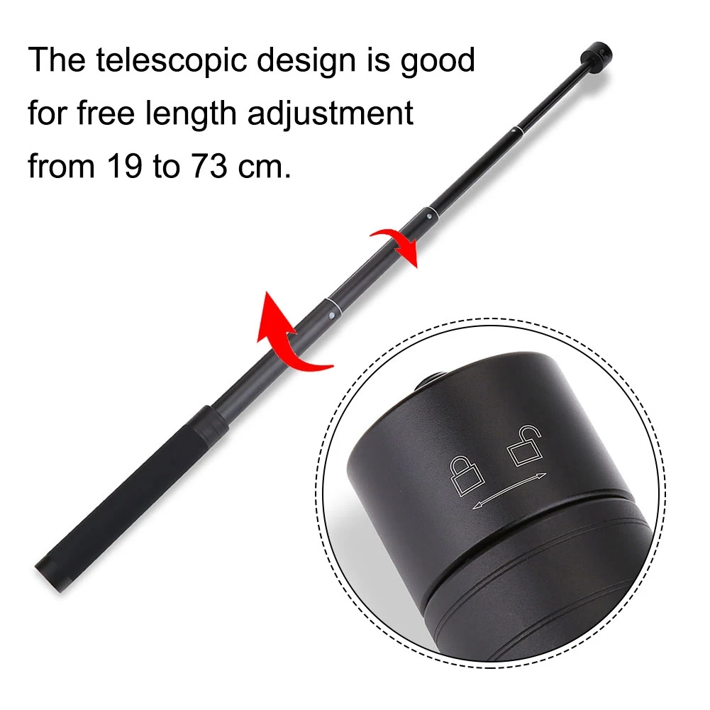 Fotografie Zubehör Teleskop Einbeinstativ Verstellbare Verlängerungsstange Teleskopstange Einbeinstativ für Feiyu WG2 SPG Stabilisator