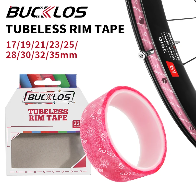 BUCKLOS bicycle tubeless rim tape 10M MTB road bike tubeless tire tape strip bicycle wheelset tire protective pad 17/19/21/25MM