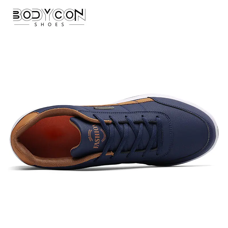 Men Shoes Leather Sneakers Trend Casual Shoe Italian Breathable Leisure Male Sneakers Non-slip Footwear Men Vulcanized Shoes