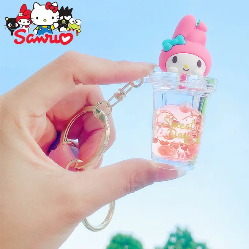 Mini porte-clés Melody, huile Sweet Thing, Kuromi, Hello Kitty, Cinnamoroll, pendentif de sac, boîte ennemi confrontée, beurre de dessin animé, structure