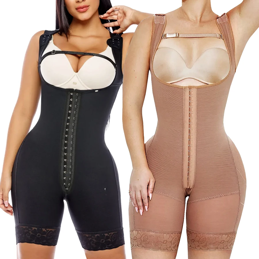 Colombian Girdles Fajas Shapewear Sculpting Body Corsets High Compression Shapers Postpartum Abdomen Reducing  Slimming Sheath