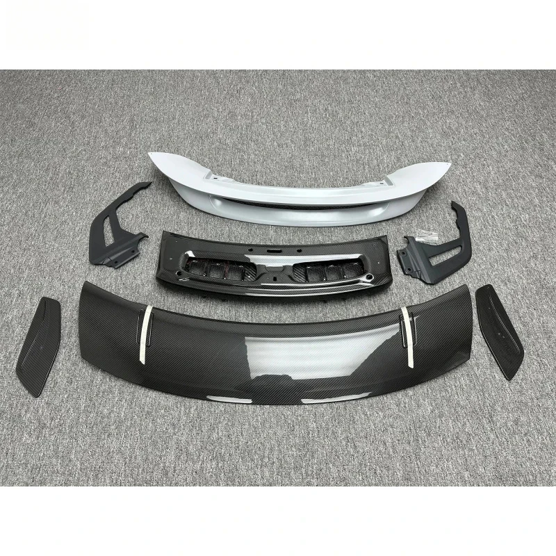 Premium Car Accsori High Quality Style Half Dry Carbon Fiber Auto Parts Rear Spoiler Wing S  Durle