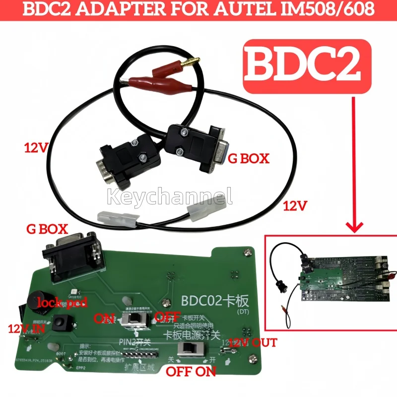 

BDC2 Adapter Free Soldering Adaptor Key Programming Connecter Platform for BM W G Series Key Programming for IM508 IM608 Vp100
