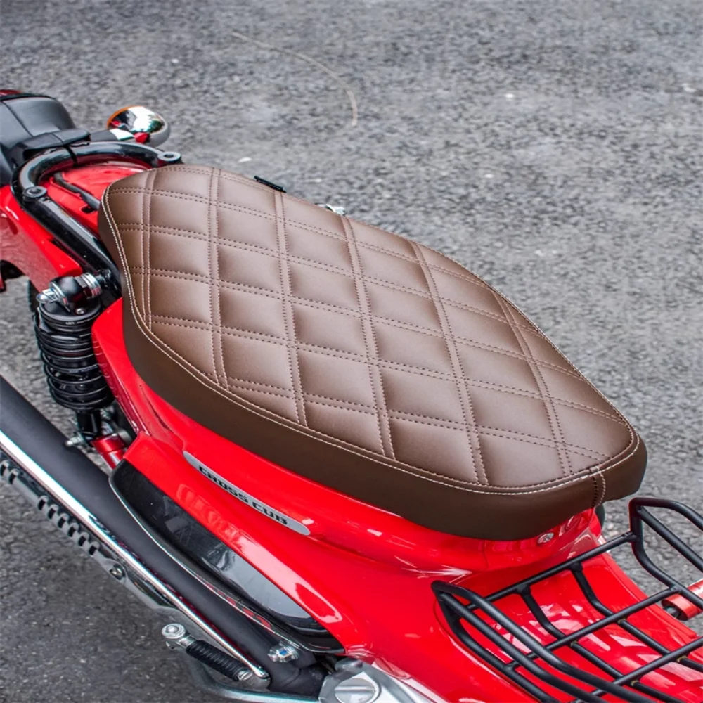 One Piece Retro Seat Cushion For Cross Cub 110 CC110 2023 2024 Cross Cub110 Front Driver Rear Passenger Seat Cover