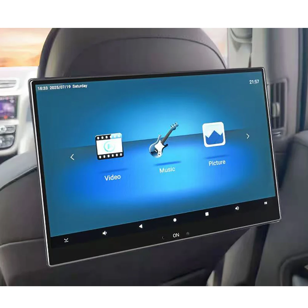 2026 Latest UI Style TV Rear Seat Screen For Bentley 4+64G WiFi Car Headrest Monitor Android 16.0 Bluetooth Mirror Link Wireless