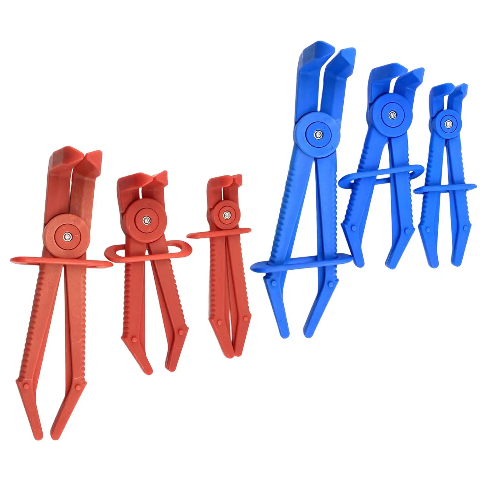 3x Flexible Hose Clamp Pliers, Fuel Lines Plastic Sealing Clamps Kit for