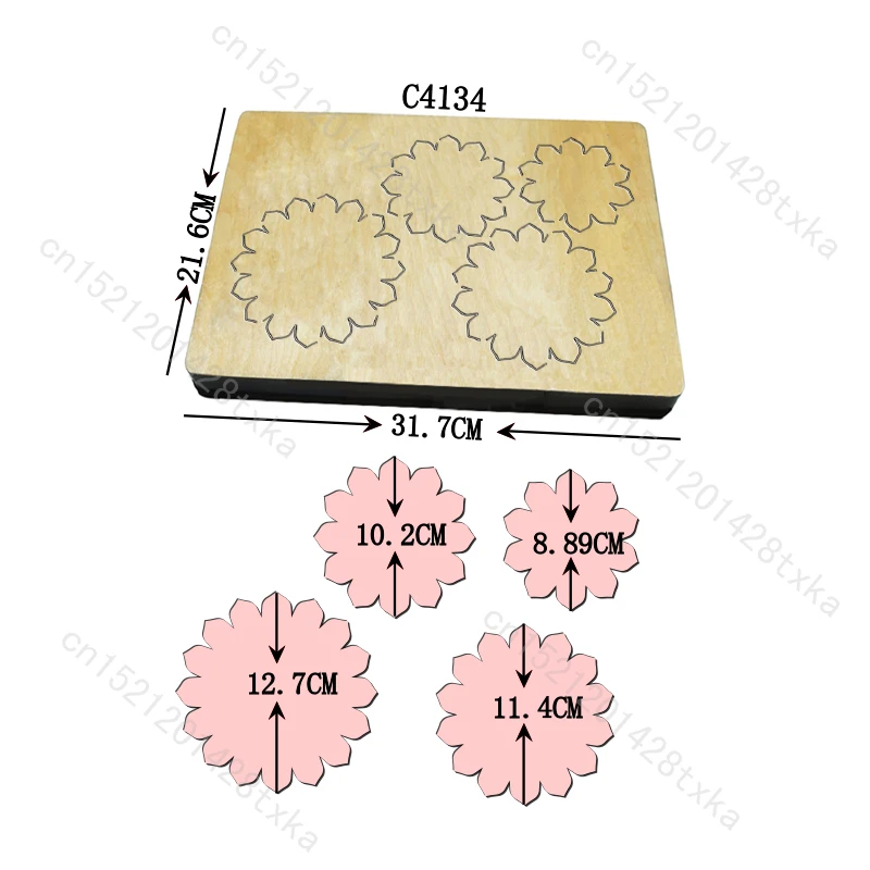 

Новый цветок Деревянные штампы Подставка для резки Скрапбукинг C4134 Несколько стилей