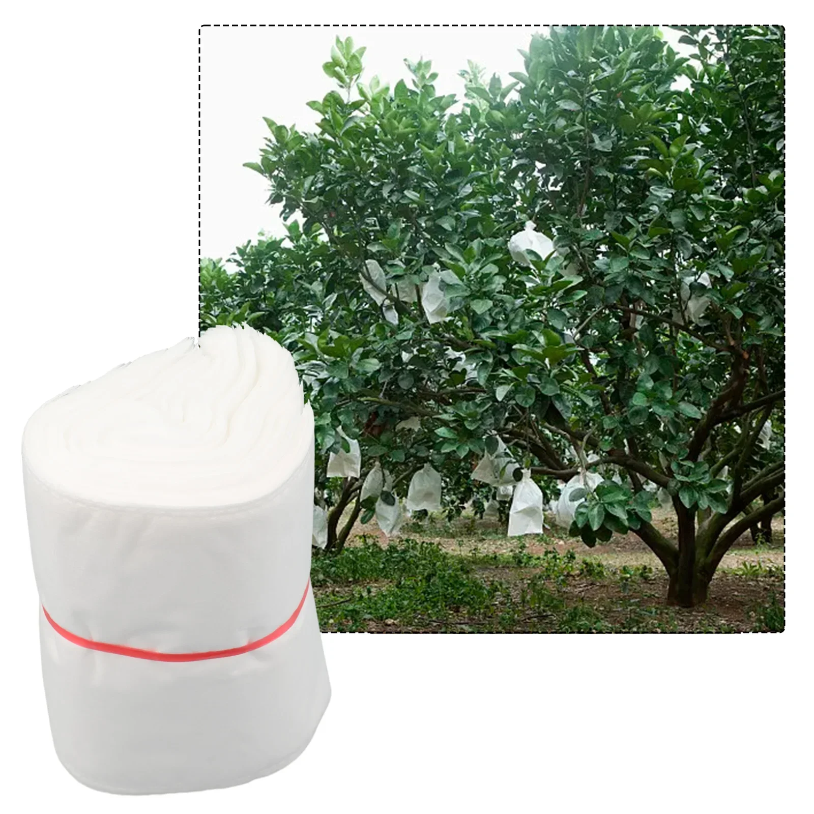 

Set of 100 Non Woven Fruit ProteFor ction Bags EffeFor ctive Mesh Covers for Apples Peaches and Other Garden Fruits