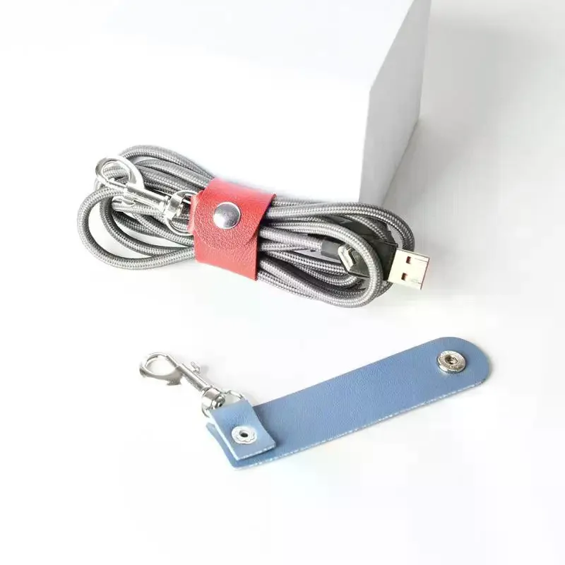 Fashion PU Leather Keychain Simple Keychain Pendant Anti-lost Key Chain Creative Car Key Strap Fashion Jewelry Bag Decoration