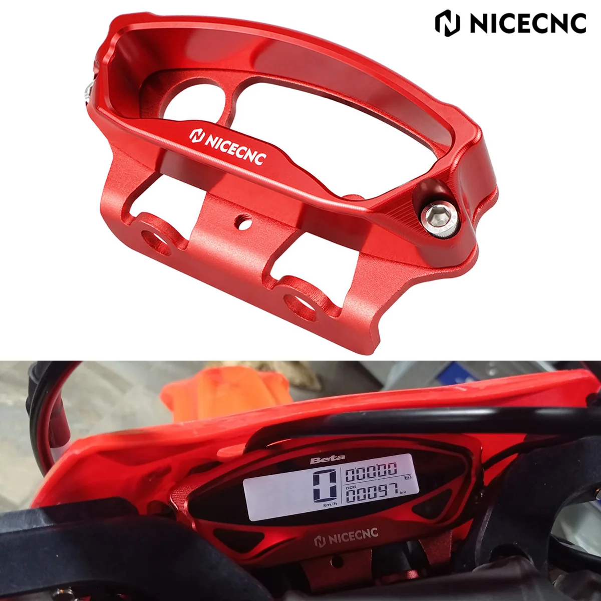 

For 2020-2024 Beta Xtrainer 300 RR300 RR250 RR 125 250 300 350 390 400 430 450 498 500 520 Speedo Guard Cover Odometer Protector
