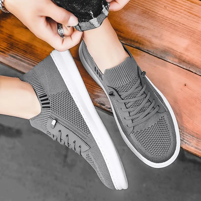 2024 Newest Breathe Sneakers Men Summer Comfort Trainers Shoes School Boys Mesh Knit Sport Shoes zapatillas de hombre