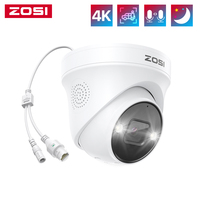 ZOSI 4K PoE SecurityCamera H.265+ 8MP 5MP HD Add-on Camera AI Detection Color Night Vision Outdoor Video Surveillance IP Camera