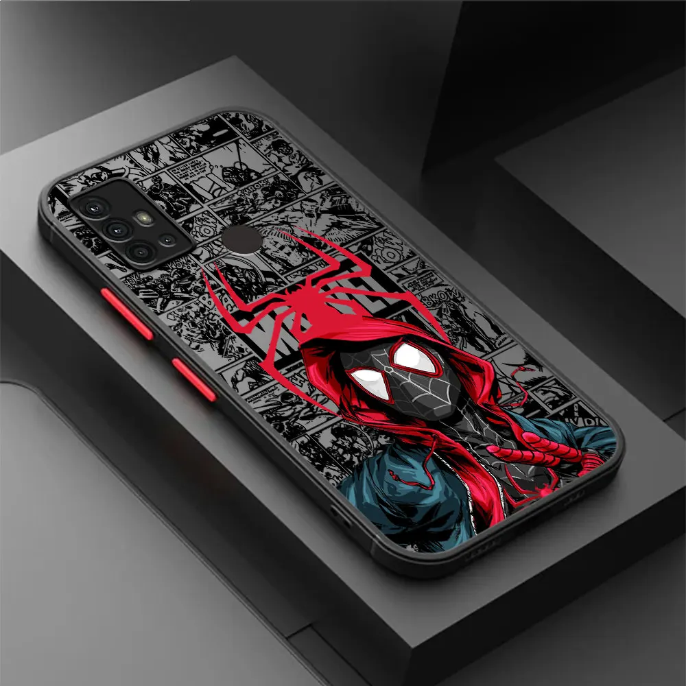 Soft Cover Phone Case for Samsung Galaxy A70s A51 A52 5G A50 A50s A30 A71 A12 A21s A70 A31 A32 Marvel Cute Spider Men