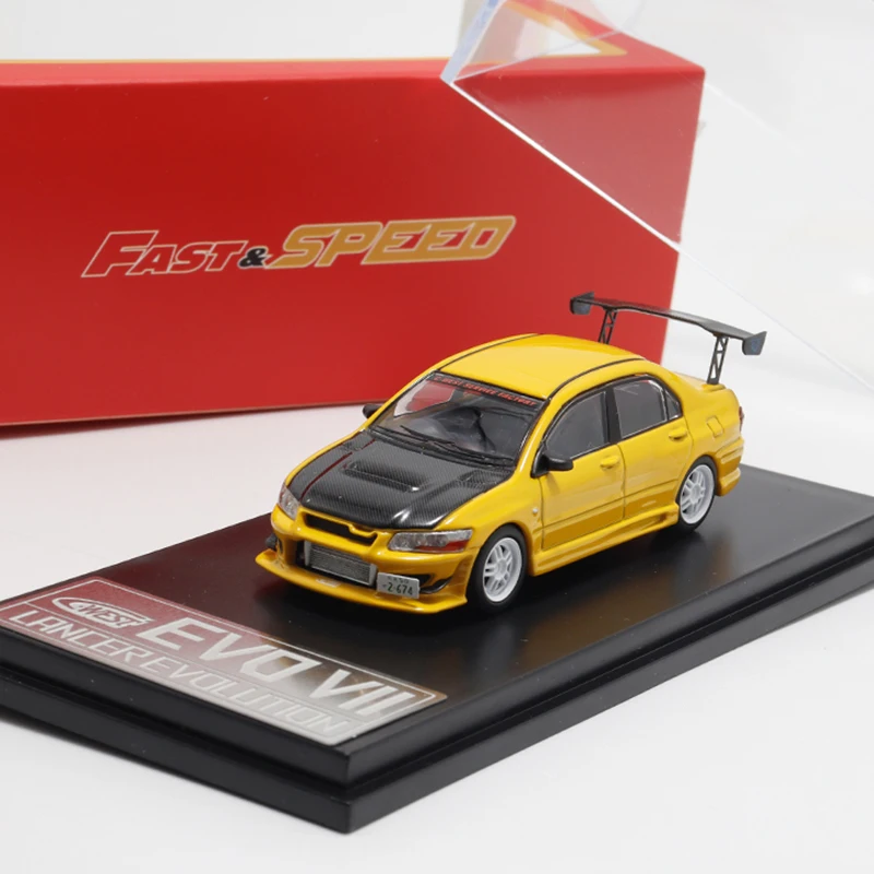 

Быстрая скорость 1:64 Lancer EVO VII, легкосплавный автомобиль, литье под давлением и игрушечный транспорт, модель автомобиля, миниатюрная масштабная модель автомобиля, игрушки для детей