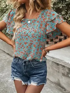 Poleras floreadas mujer sale