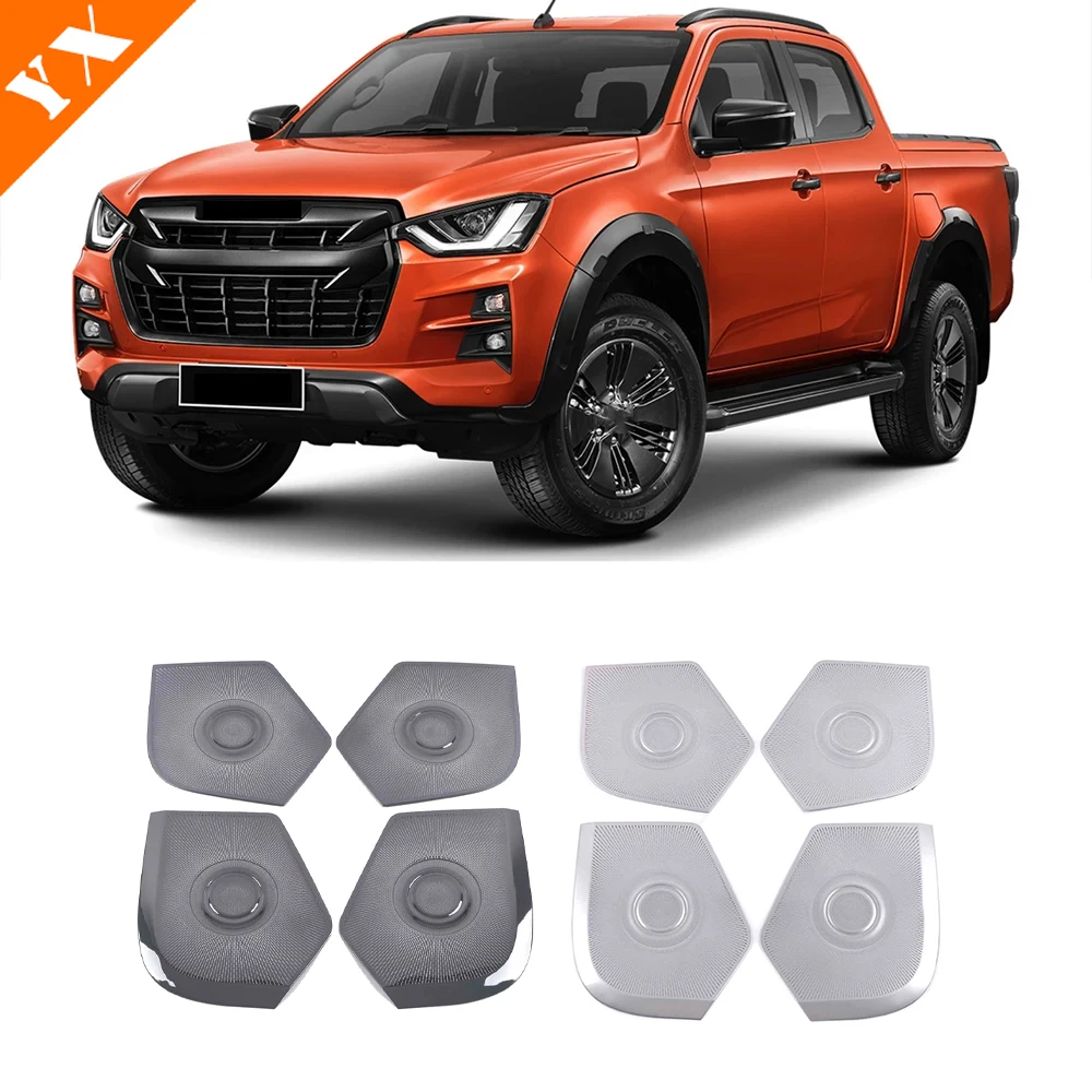 

Украшения из нержавеющей стали для Isuzu D MAX D-MAX 2021-2023, аксессуары для автомобильной двери, защита от ударов, пыли, колонки, Декор, наклейка, крышка