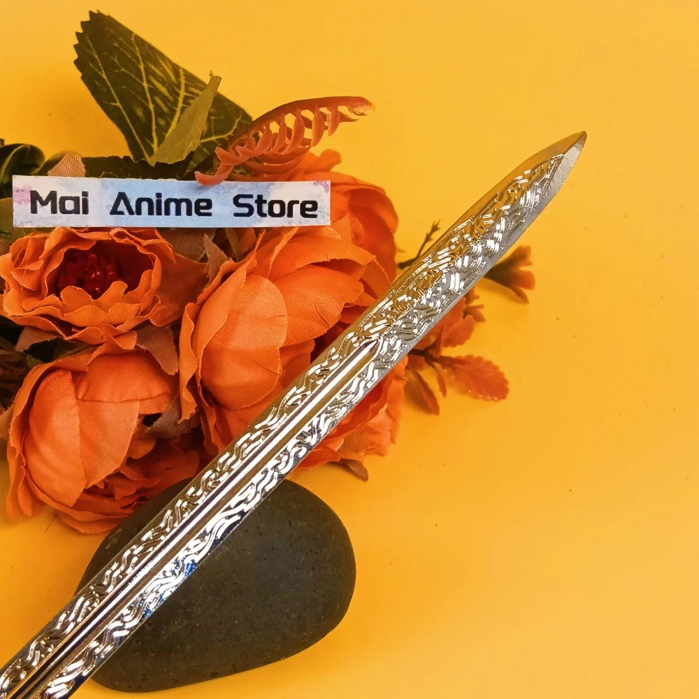 ดาบคาตานะเกม 8.6 นิ้ว ดาบซามูไรของแท้ อนิเมะคอสเพลย์ ดาบโลหะดามัสกัส ดาบนินจา ของเล่นดาบญี่ปุ่นแท้ ไม่คม ของขวัญ