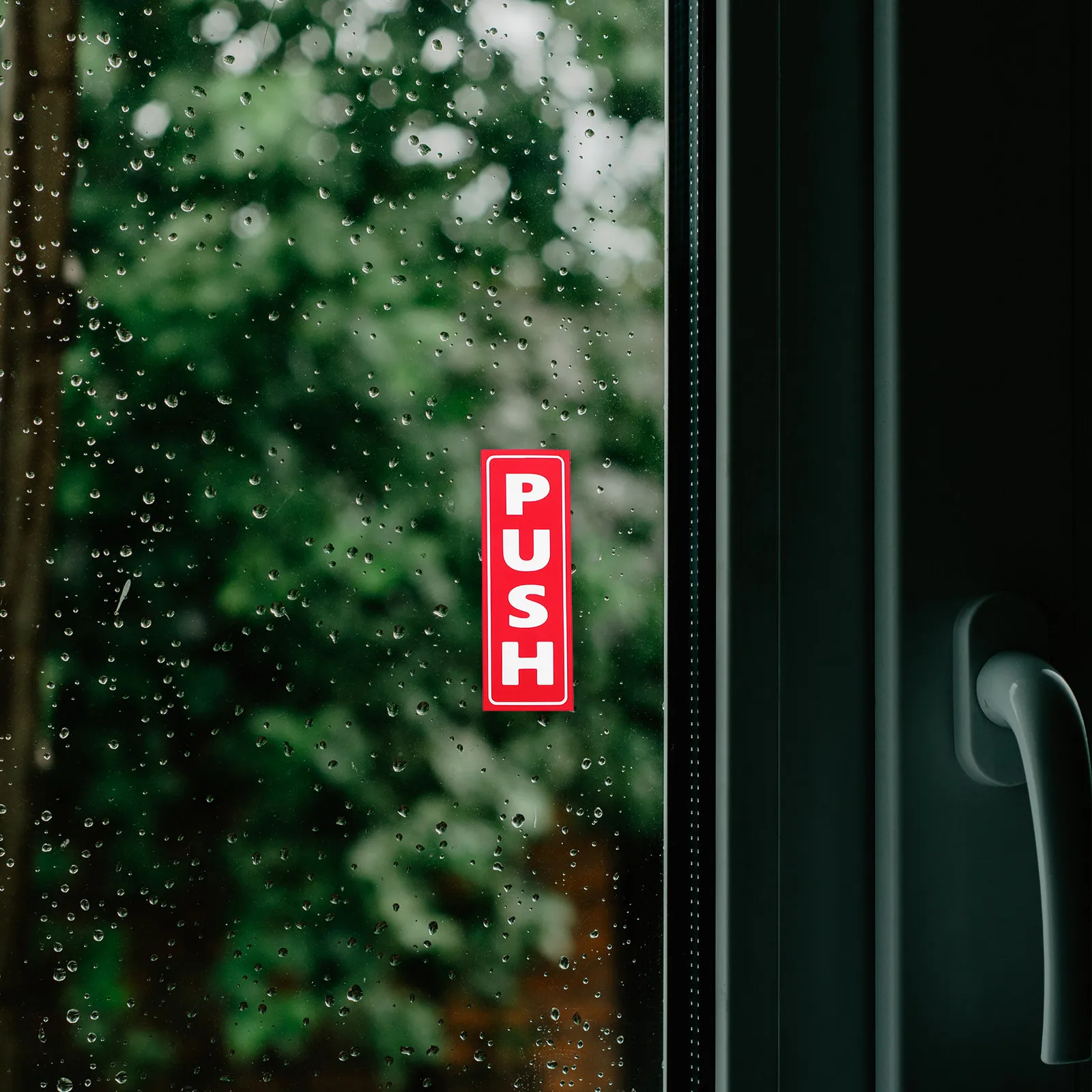 

8Pcs Sliding Door Glass Decals PVC Push Pull Stickers Storefront Shop Cafe Business Door Warning Caution Signs