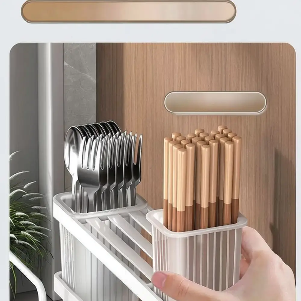 All In One Kitchen Storage Rack For Knives Pot Lid Cutting Board Organizer Stand Countertop Durable Steel Tool Holder