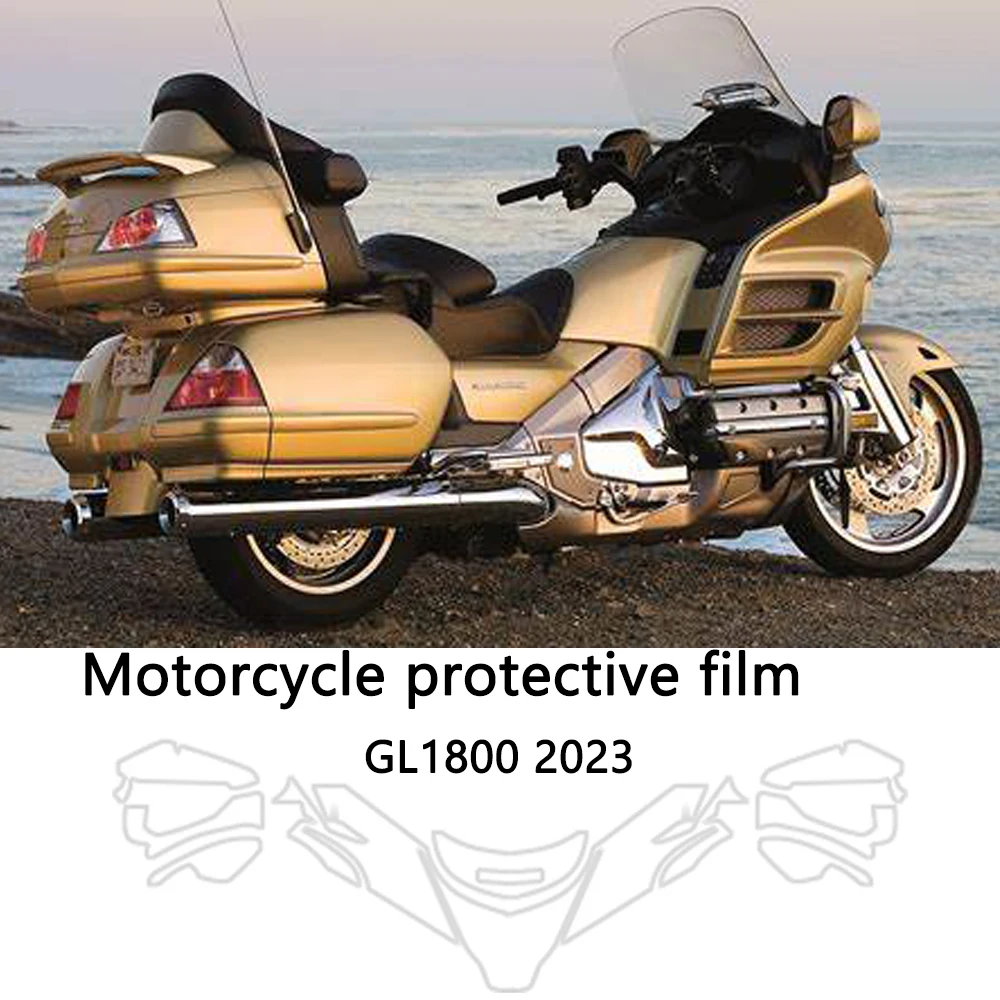 GL1800 Motorcycle Protective Film Invisible Car Cover For Honda Gold Wing 1800 GL1800 2023 Anti-scratch Protective TPU Motorcyc
