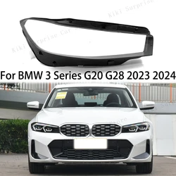 Car Accessories Headlight Lens Cover For BMW 3 Series G20 G28 2023 2024 Transparent Headlamp Shell Plexiglass
