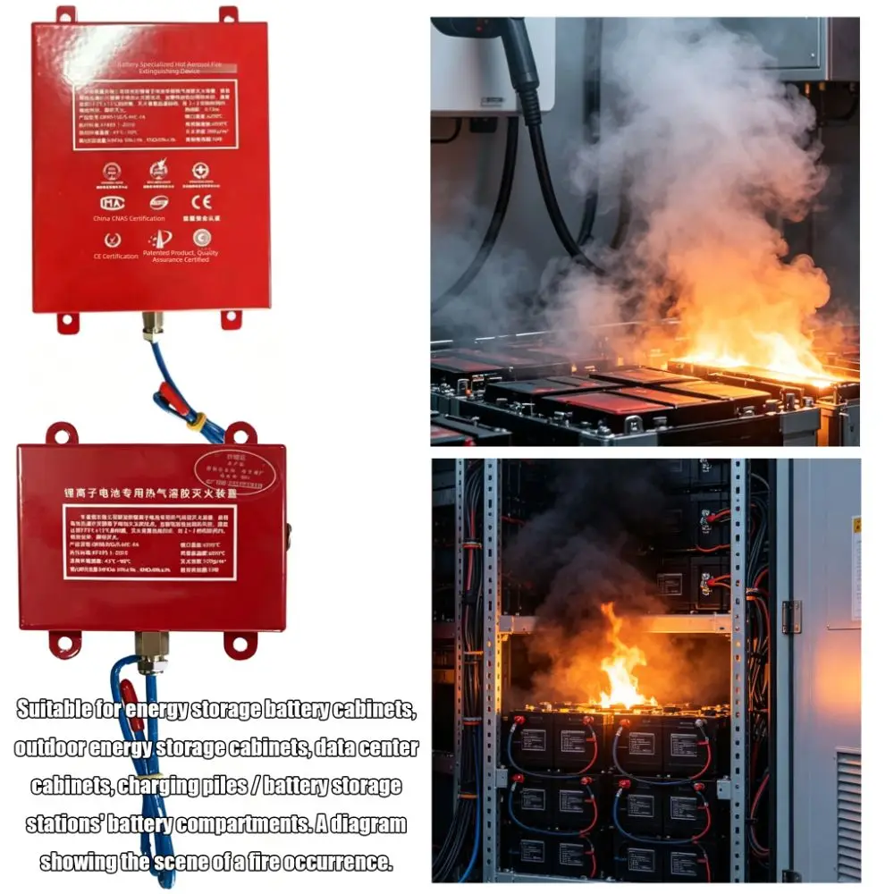 Dual-Line Design Flame Retardant Device Automatic Activation Non Pollution Automatic Fire Extinguishing Sticker Flame Retardant