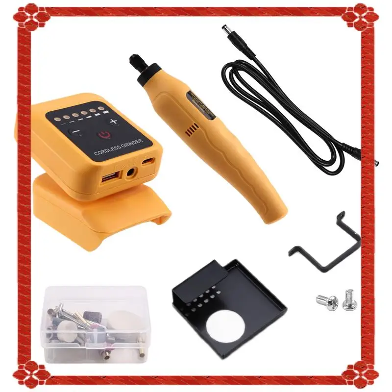 

24-Hour Delivery 80W Cordless Electric Grinder Kit No-Load Speed Up To 18000Rpm Rechargeable DIY Electric Grinder For 18V