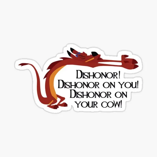 Dishonor  Stickers for Car Window Decor  Decorations Print Stickers Bumper Anime Background Room Art Water Bottles Funny Wall