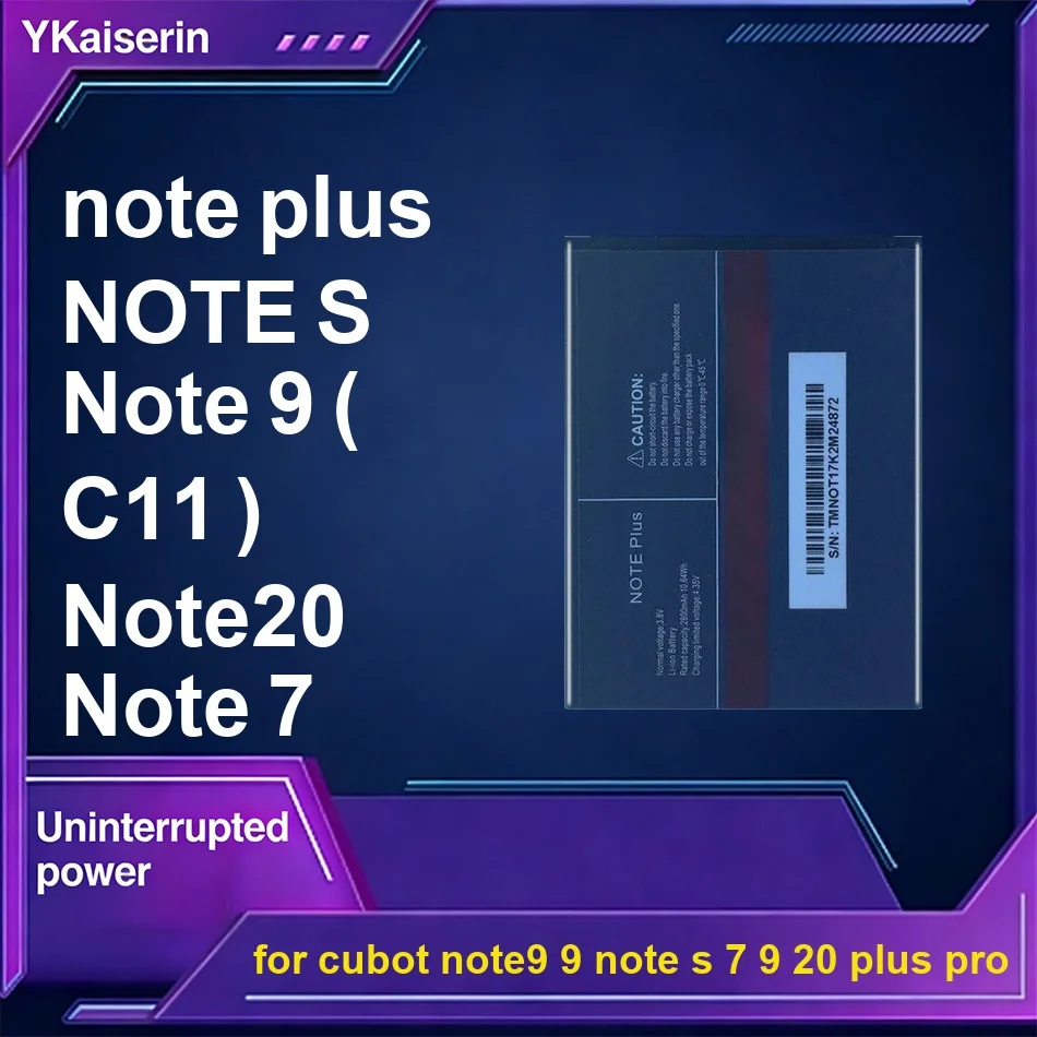 Аккумулятор для мобильного телефона с длительным сроком службы NOTE20 2800-5900 мАч для Cubot NOTE9 9 Note S 7 9 20 Plus Pro