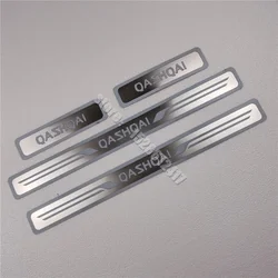 for Nissan QASHQAI J10 J11 2007-2021 Door Sill Scuff Plate Guard Stainless Steel Kick Pedal Sticker Car Styling Accessories