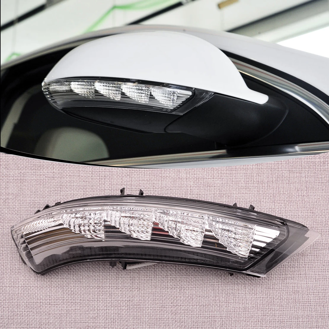 ضوء إشارة الانعطاف لمرآة الرؤية الخلفية اليمنى مناسب لسيارة Buick Regal 2011-2016