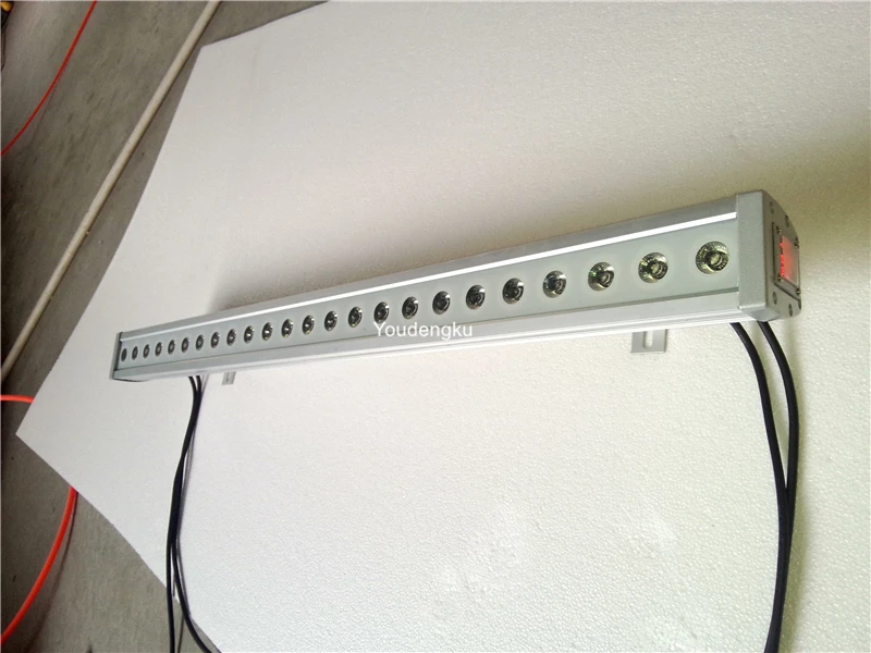 4 pieces 1M slim waterproof led wall washer bar 24*4w rgbw 4in1 IP65 led linear dmx beam washer wall lights