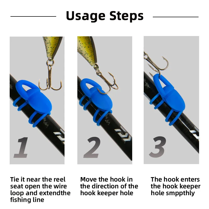 LETOYO 2 قطعة إغراء هوك مغناطيسي حارس عالية المرونة سيليكون الطعم هوك حامل صغير خفيف الوزن عدم الانزلاق إغراء حامل #3