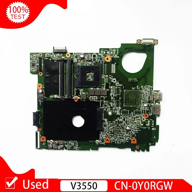 Used CN-0Y0RGW 0Y0RGW Y0RGW For DELL VOSTRO 3550 V3550 Laptop Motherboard SLJ4N HM67 Main Board