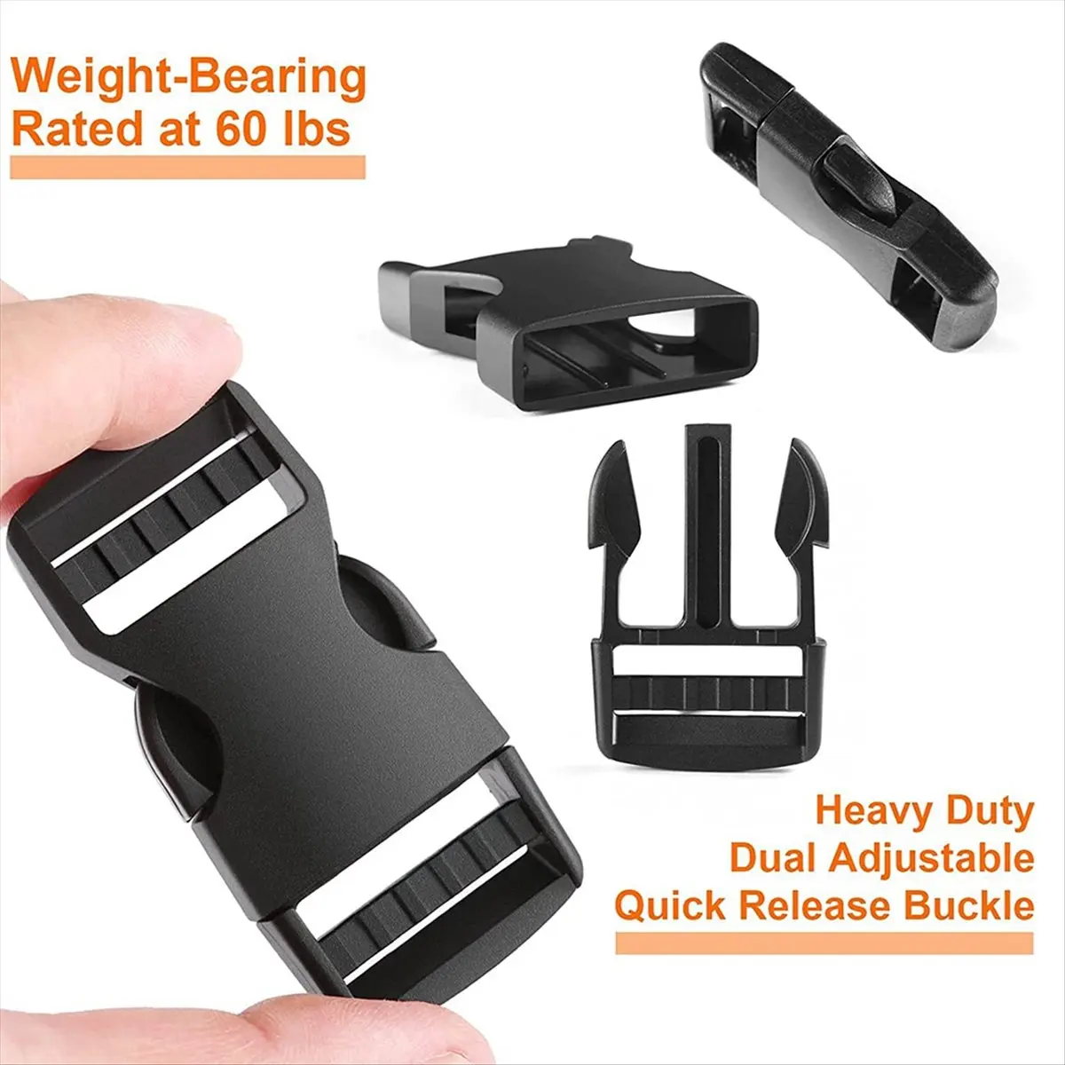 【~ NEW A03R】Buckle and Shoulder Strap Set, Buckle Strap, Japanese Buckle Double-Ended Adjustable Suitcase Strap