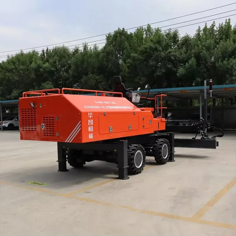 Automatic 2.5M Concrete Laser Screed Machine High Efficiency Concrete Screeding Laser Levelling Screed Machine 200 Sqm/h Poland