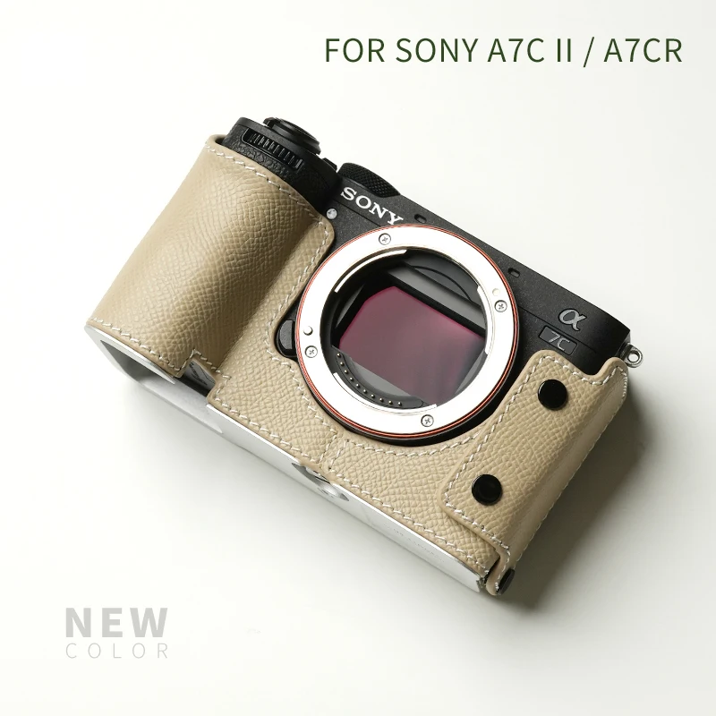 Mr. Steen Voor Sony A7c2 A7cr Camerahoes Beschermend Voor Sony A7c Ⅱ A7c (Case) Accessoires Handgemaakt Echt Leder A7c Tas
