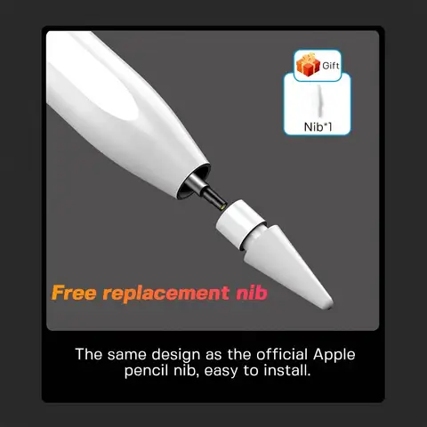 För iPad Pencil Apple Pen Stylus för Apple Pencil 2 1 för iPad Air 4 2021 Pro 11 12.9 2020 Air 3 10.5 2019 10.2 Mini 5 Touchpenna 10 best sales Apple iPad Penna - №6