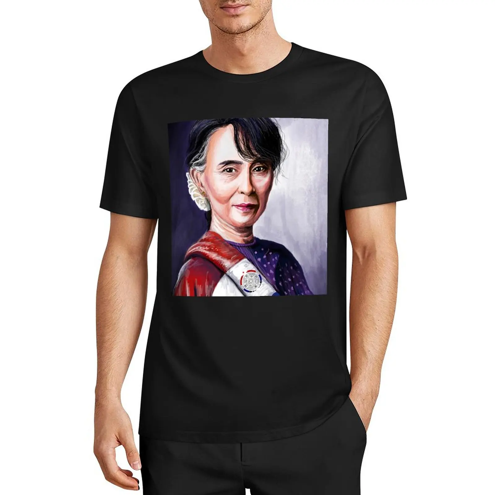 

Aung San Suu Kyi T-Shirt shirts graphic anime tshirt for a boy mens plain t shirts