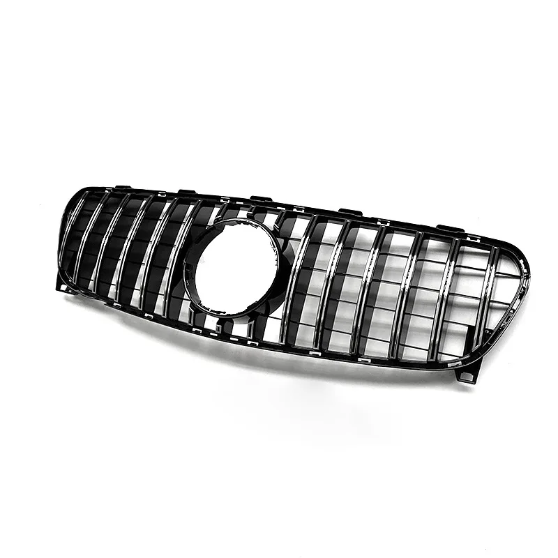 GT Style Glossy Black Radiator Grilles For 2017-2019 Mercedes Benz GLA Class X156 Racing Grilles Bumpers Body Kit