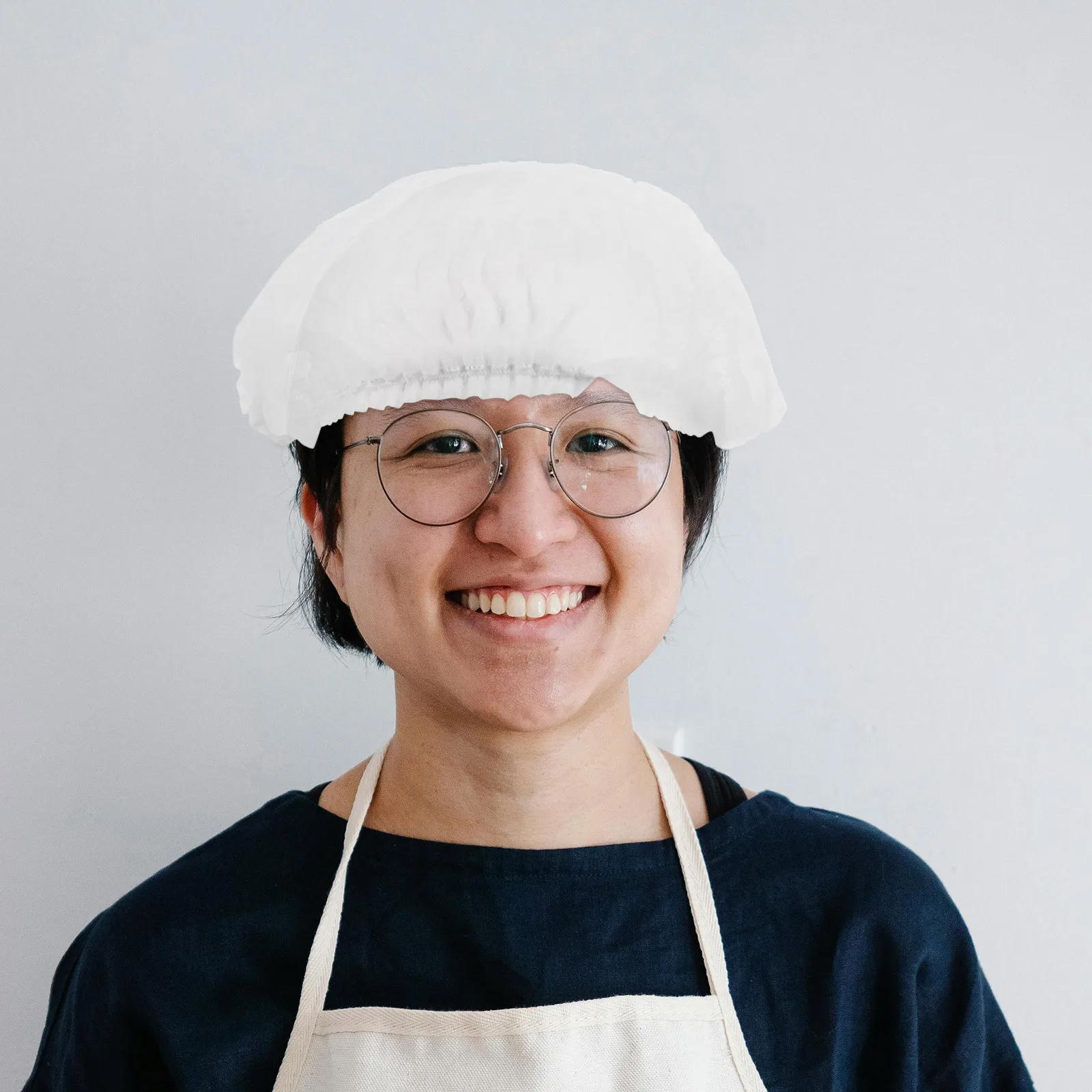 100 Stuks Anti-stof Chef Cap Wegwerp Mesh Haarnetjes Niet-geweven Haarnetjes Voor Hygiëne Bescherming In Koken Schoonmaken workshop