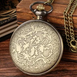 Current quartz pocket clock for men Steampunk Gear Gift Steampunk retro, old style accessories, pendant necklace 10 Main Sales Pocket Watch - №8