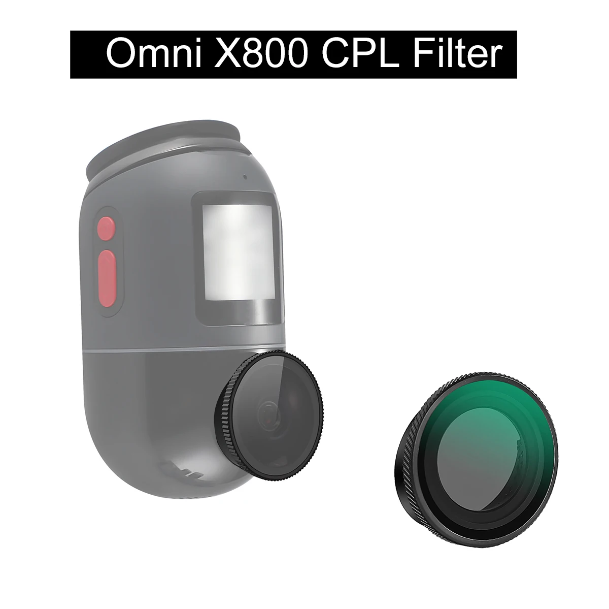 for 70mai Dash Cam 4K Omni X800 CPL Filter HD Lens Dust Protection Anti Glare CPL Filter