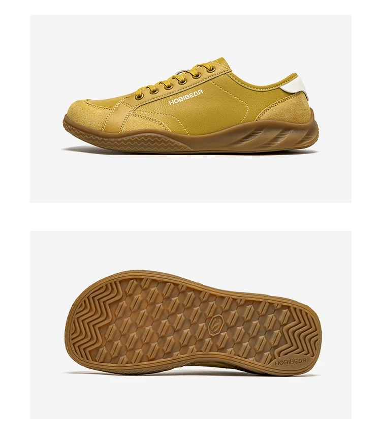 HOBIBEAR Barfußschuhe für Damen und Herren, breiter Zehenbereich, leichte Turnschuhe, lässige, farblich abgesetzte Wanderschuhe aus Kunstleder – Detail 7
