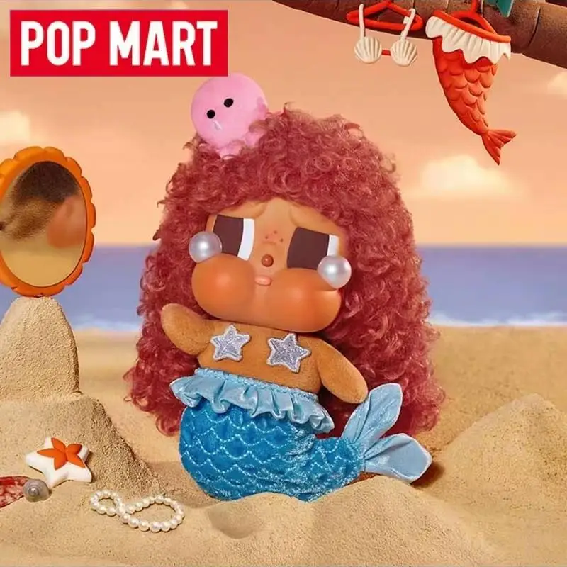 

POP MART Crybaby Vacation Mode On Series Виниловый плюшевый кулон Слепая коробка Оригинальные игрушки Сумка для догадок Mystery Box Симпатичная фигурка с орнаментом